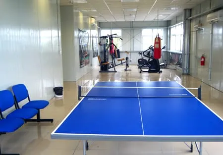 Recreation rooms for connecting with friends and colleagues