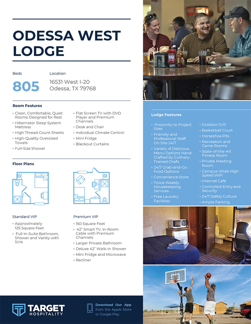 Download the Odessa West Lodge Brochure