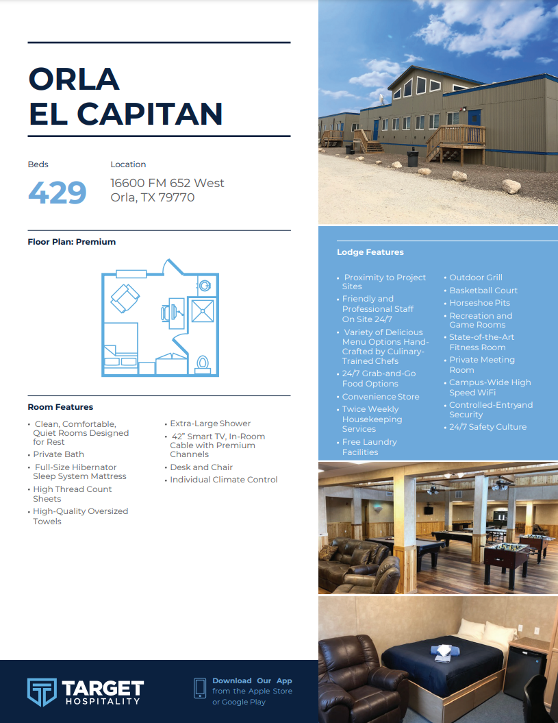 Download the Orla El Capital Lodge Brochure