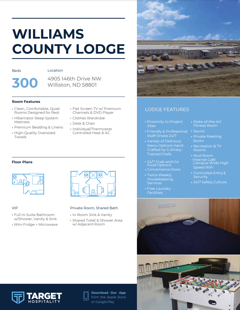 Download the Williams County Lodge Brochure