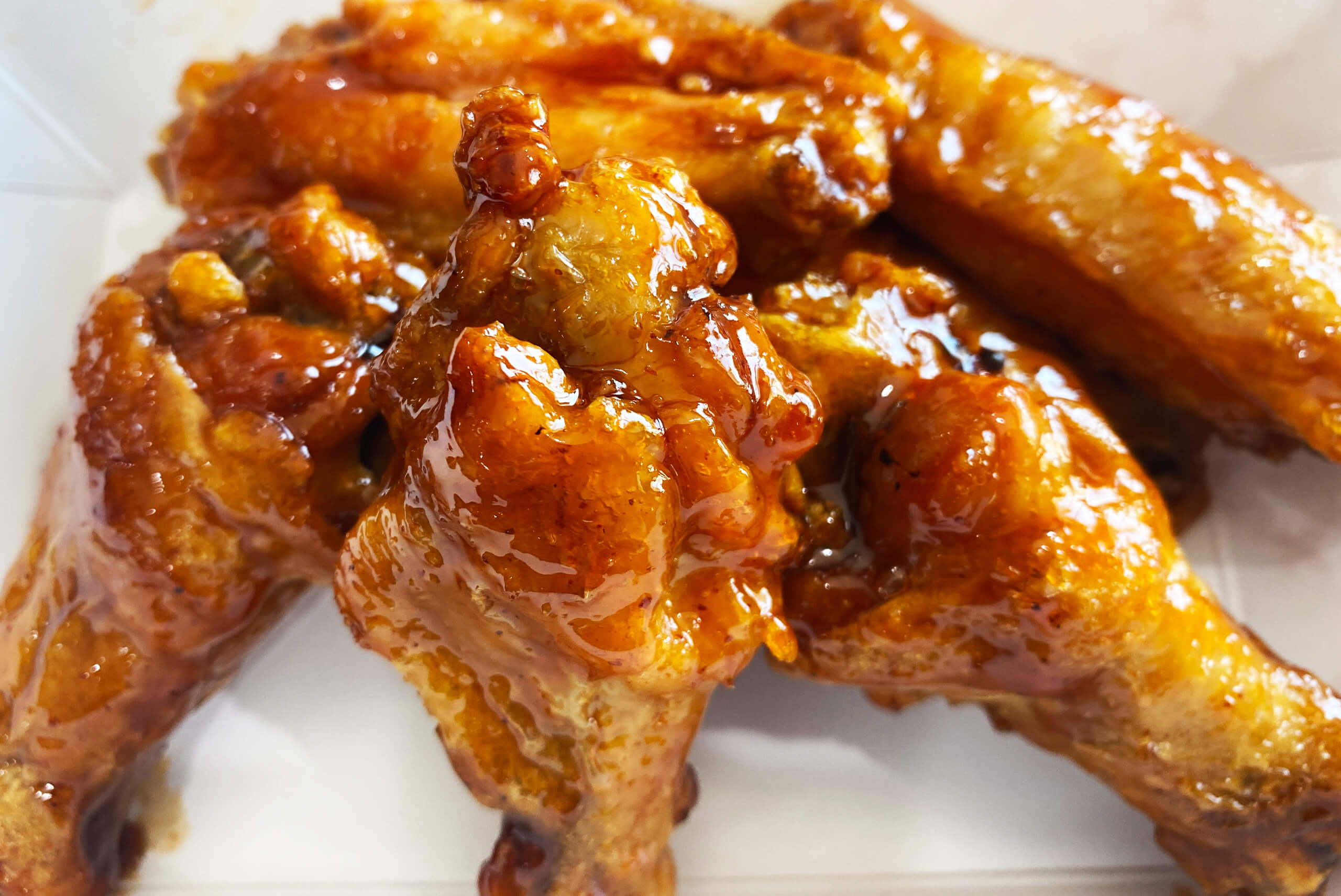 Sauced Chicken Wings. Chicken wing dings!? Delicious.