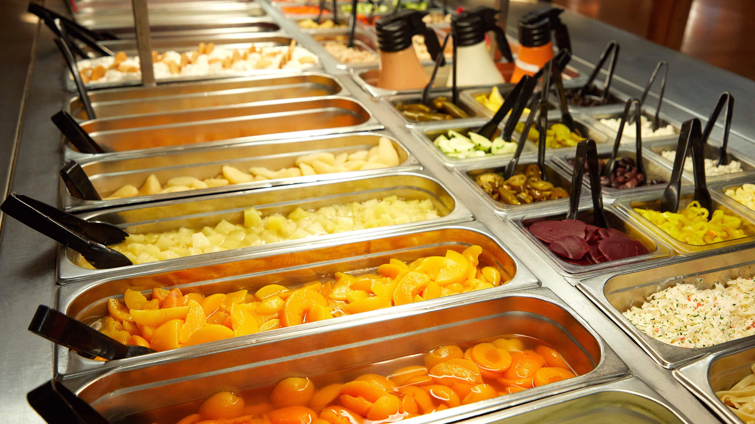 Fresh fruits and veggies, and a wicked-good salad bar.